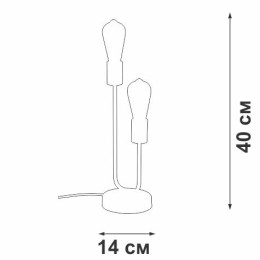 Светильник настольный 2xE27 макс. 40Вт Vitaluce V3005-1/2L