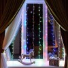 Гирлянда светодиодная "Светодиодный Дождь" 2.5х2м 300LED мультиколор 16Вт 230В IP20 свечение с динам