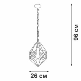 Люстра 1xE27 макс. 40Вт Vitaluce V3007-8/1