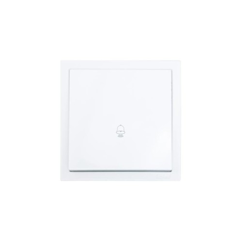 Кнопка звонка СП ZIMA IP20 безвинт. зажим бел. LEZARD 704-0288-103QC