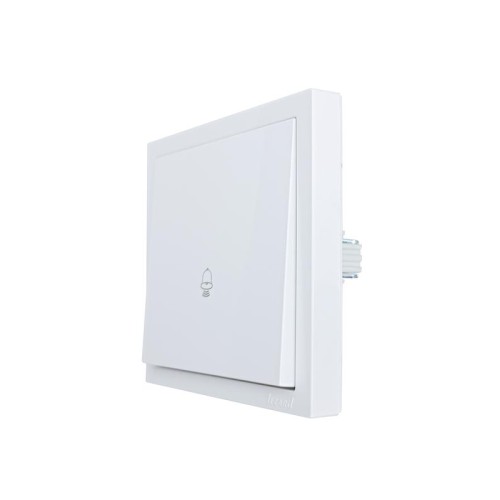 Кнопка звонка СП ZIMA IP20 безвинт. зажим бел. LEZARD 704-0288-103QC