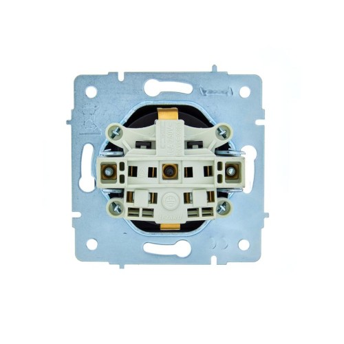 Розетка 1-м СП ASTI 16А IP20 с заземл. с крышкой термопласт механизм черн. бархат. LEZARD 7081-4288-
