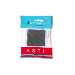 Розетка 1-м СП ASTI 16А IP20 с заземл. с крышкой термопласт механизм черн. бархат. LEZARD 7081-4288-