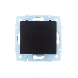 Розетка 1-м СП ASTI 16А IP20 с заземл. с крышкой термопласт механизм черн. бархат. LEZARD 7081-4288-