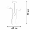 Люстра 4xE14 макс. 40Вт Vitaluce V3022-1/4PL