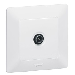 Розетка телевизионная проходная TV 1-м Valena Life 1.5дБ/14дБ 0-2400МГц с лицев. панелью механизм бе