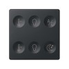 Выключатель сенсорный 6-кл. СП Simon 82 Sense IP20 с тематич. маркир. Т3 графит Simon 8000665-038