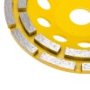 Чашка алмазная шлифовальная двухрядная 150х22.2мм KRANZ KR-90-0252