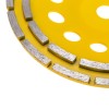Чашка алмазная шлифовальная двухрядная 230х22.2мм KRANZ KR-90-0254
