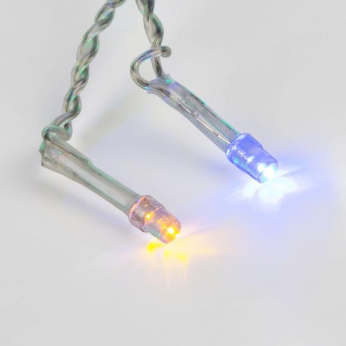 Гирлянда светодиодная "Айсикл" (бахрома) 1.8х0.5м 48LED RGB 4.1Вт 230В IP20 провод прозр. Neon-Night