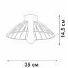 Люстра 1xE27 макс. 40Вт Vitaluce V3036-1/1PL