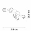 Люстра 5xE27 макс. 40Вт Vitaluce V3037-0/5PL