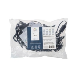 Гирлянда светодиодная "Айсикл" (бахрома) 2.4х0.6м 88LED тепл. бел. 7Вт 230В IP65 провод черн. Neon-N