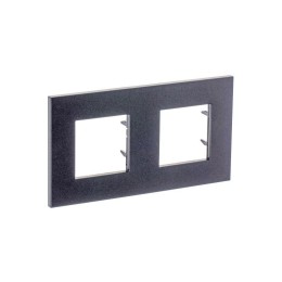 Рамка 2-м 4мод. Zenit антрацит ABB 2CLA227200N1801