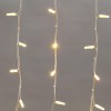 Гирлянда светодиодная "Айсикл" (бахрома) 4х0.6м 128LED тепл. бел. 10Вт 230В IP67 провод каучук бел.