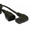 Кабель питаниямонитор-компьютер IEC 320 C13 (угловая)-IEC 320 C14 (3х0.75) 10А прямая вилка 1м (ПВС-