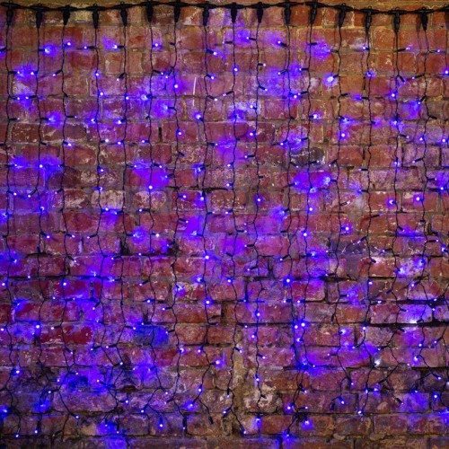 Гирлянда светодиодная "Светодиодный Дождь" 2х1.5м 360LED син. 23Вт 230В IP65 постоян. свечение прово