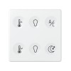 Выключатель сенсорный 6-кл. СП Simon 82 Sense IP20 с тематич. маркир. Т3 бел. Simon 8000665-030