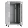 Шкаф монтажный телекоммуникационный напольный SH-05C-18U60/60 19дюйм 18U 600х600х988мм для распредел