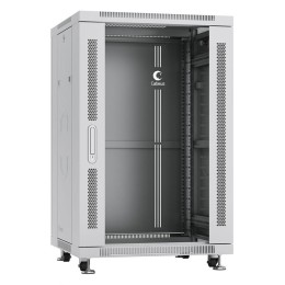 Шкаф монтажный телекоммуникационный напольный SH-05C-18U60/60 19дюйм 18U 600х600х988мм для распредел
