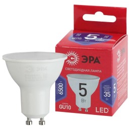 Лампа светодиодная MR16-5W-865-GU10 R (диод софит 5Вт холод. GU10) Эра Б0045348