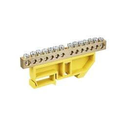 Шина PE "земля" на DIN-изол. ШНИ-8х12-14-Д-Ж IEK YNN10-812-14D-K05