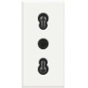 Розетка 1-м СП 1мод. Axolute 16А IP20 250В 2P+E экранир. контакты бел. Leg BTC HD4180