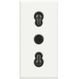 Розетка 1-м СП 1мод. Axolute 16А IP20 250В 2P+E экранир. контакты бел. Leg BTC HD4180
