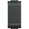 Кнопка с авт. клем. размер 1мод. LivingLight антрацит Leg BTC L4005A