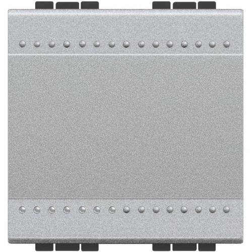 Кнопка с авт. клем. размер 2мод. LivingLight алюм. Leg BTC NT4005M2A