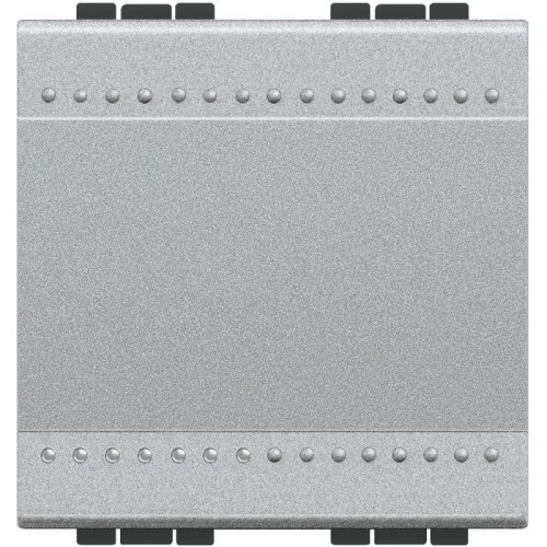 Кнопка с винт. клем. размер 2мод. LivingLight алюм. Leg BTC NT4005M2N