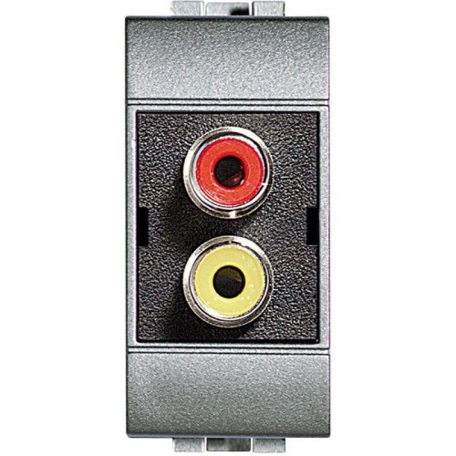 Разъем двойной типа RCA под зажим "тюльпан" Leg BTC NT4269R
