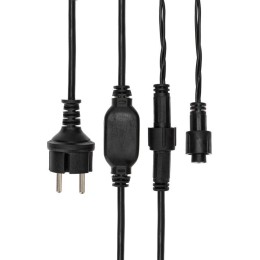 Гирлянда светодиодная "Айсикл" (бахрома) 6х1.5м 480LED бел. 33Вт 230В IP67 провод каучук черн. Neon-