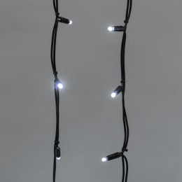 Гирлянда светодиодная "Айсикл" (бахрома) 6х1.5м 480LED бел. 33Вт 230В IP67 провод каучук черн. Neon-