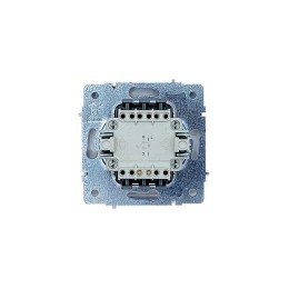 Кнопка звонка с индик. СП ZIMA IP20 безвинт. зажим бел. LEZARD 704-0288-108QC