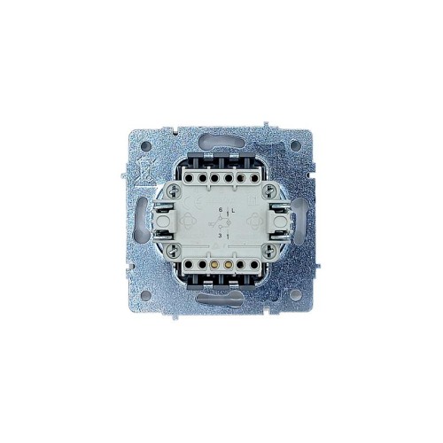 Кнопка звонка с индик. СП ZIMA IP20 безвинт. зажим бел. LEZARD 704-0288-108QC