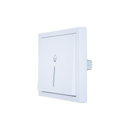 Кнопка звонка с индик. СП ZIMA IP20 безвинт. зажим бел. LEZARD 704-0288-108QC