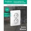 Розетка 2-м СП Blanca 16А IP20 250В без заземл. без защ. шторок бел. SE BLNRS000021