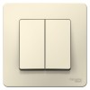 Выключатель 2-кл. СП Blanca 6А IP20 (сх. 5) 250В молочн. SE BLNVS006502