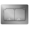 Розетка 2-м СП Blanca 16А IP44 250В с заземл. защ. шторки с крышкой алюм. SE BLNRS441123
