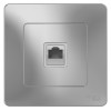Розетка компьютерная 1-м СП Blanca RJ45 кат.5E алюм. SE BLNIS045003