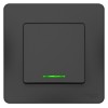Переключатель проходной 1-кл. СП Blanca 10А IP20 (сх. 6) 250В с подсветкой антрацит SE BLNVS010616
