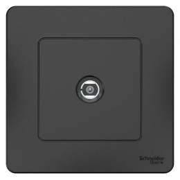 Розетка телевизионная TV 1-м СП Blanca коннектор антрацит SE BLNTS000016