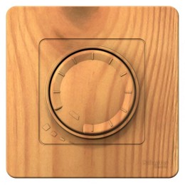 Светорегулятор поворотно-нажимной универсальный СП Blanca 400Вт ясень SE BLNSS040015