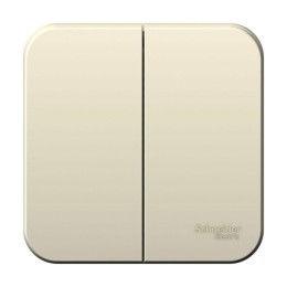 Выключатель 2-кл. ОП Blanca 10А IP20 (сх. 5) 250В молочн. SE BLNVA105002