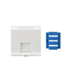 Вставка угловая 45х45 (аналог Mosaic) для 1 модуля Кeystone Jack со шторками SIP3A-1K-M45-45 Hyperli