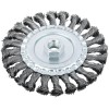 Корщетка-колесо гайка М14 стальная витая проволока 125мм FIT 39123