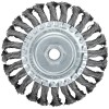 Корщетка-колесо гайка М14 стальная витая проволока 125мм FIT 39123