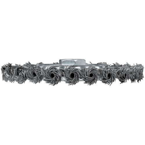 Корщетка-колесо гайка М14 стальная витая проволока 125мм FIT 39123
