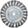 Корщетка-колесо гайка М14 стальная витая проволока 125мм FIT 39123